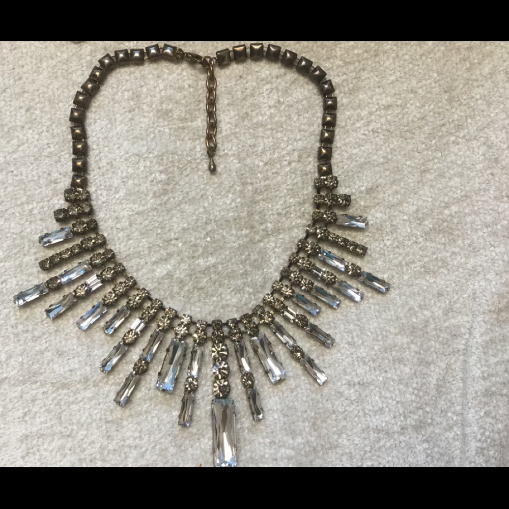 Crystal Statement Necklace - image 1